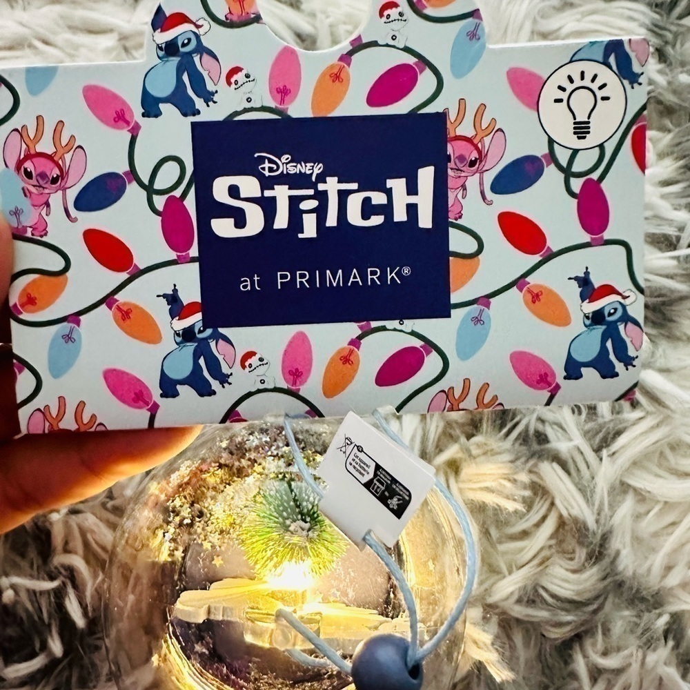 Disney Stitch and Angel Kissing Light Up Ornament - Picture 5 of 5